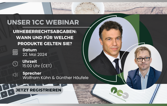 1cc Webinar Urheberrechtsabgaben wiederaufbereitete Produkte